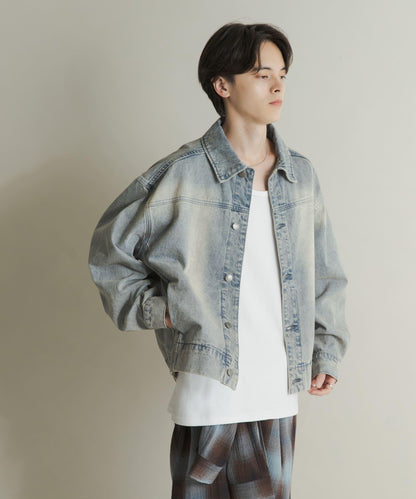扭紋牛仔夾克