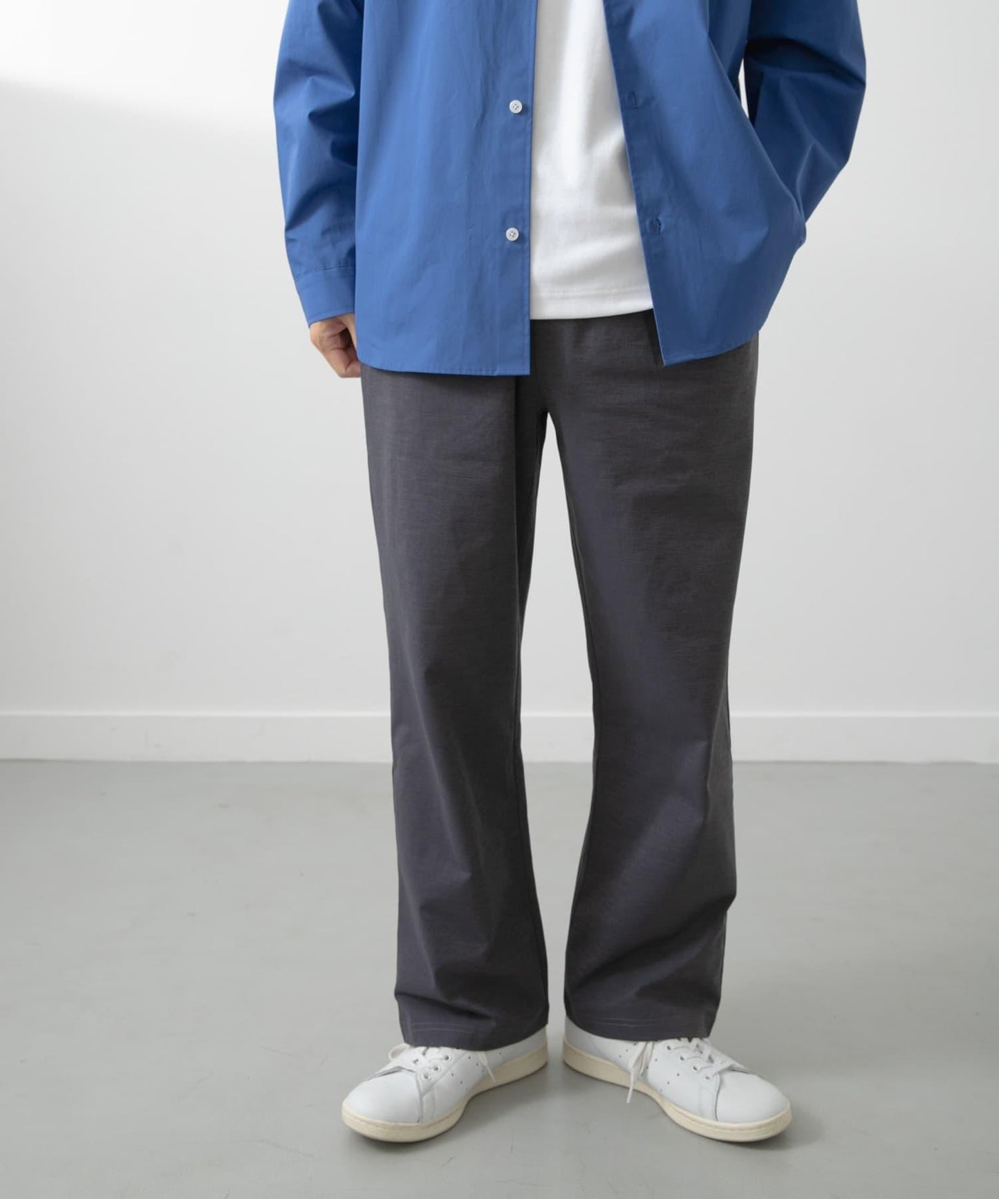 紙感輕便長褲