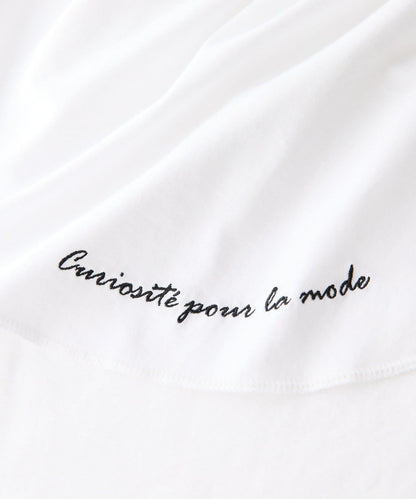 【推薦疊穿】下襬刺繡長袖T恤