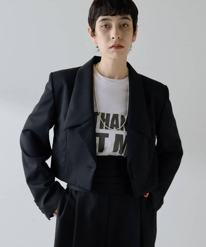 羊毛華達呢西裝夾克