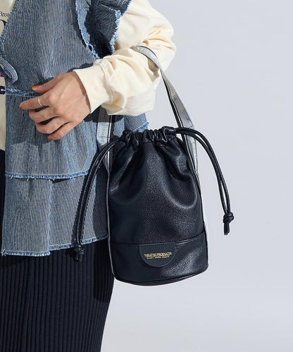 特別人造皮革提花織帶束口包