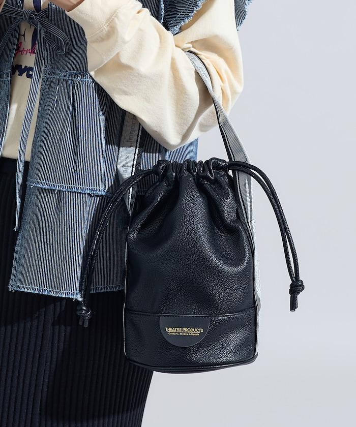 特別人造皮革提花織帶束口包