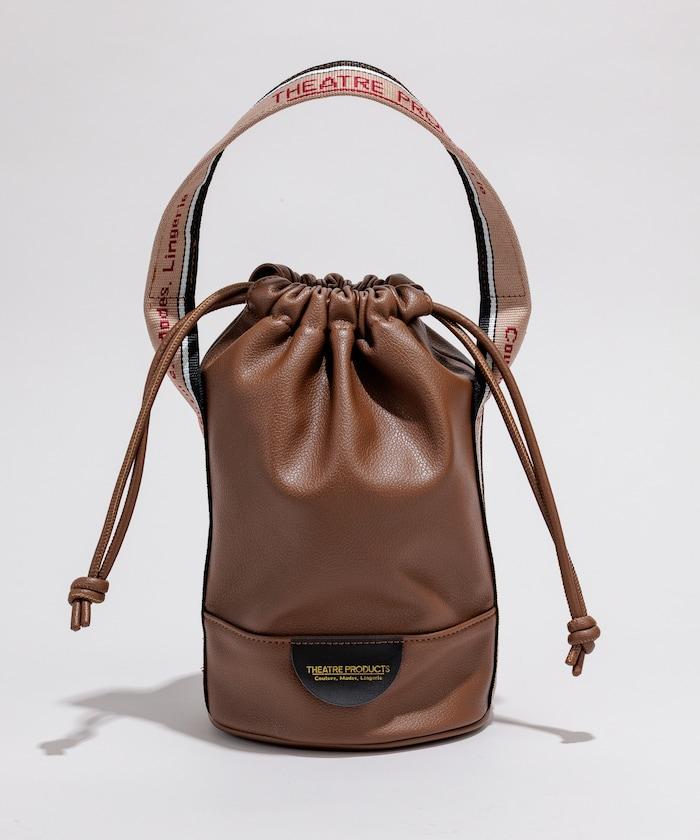 特別人造皮革提花織帶束口包