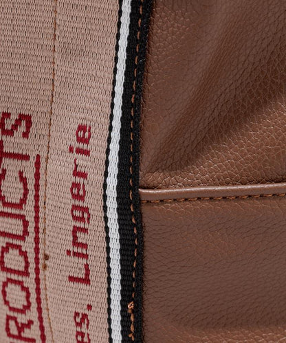 特別人造皮革提花織帶束口包