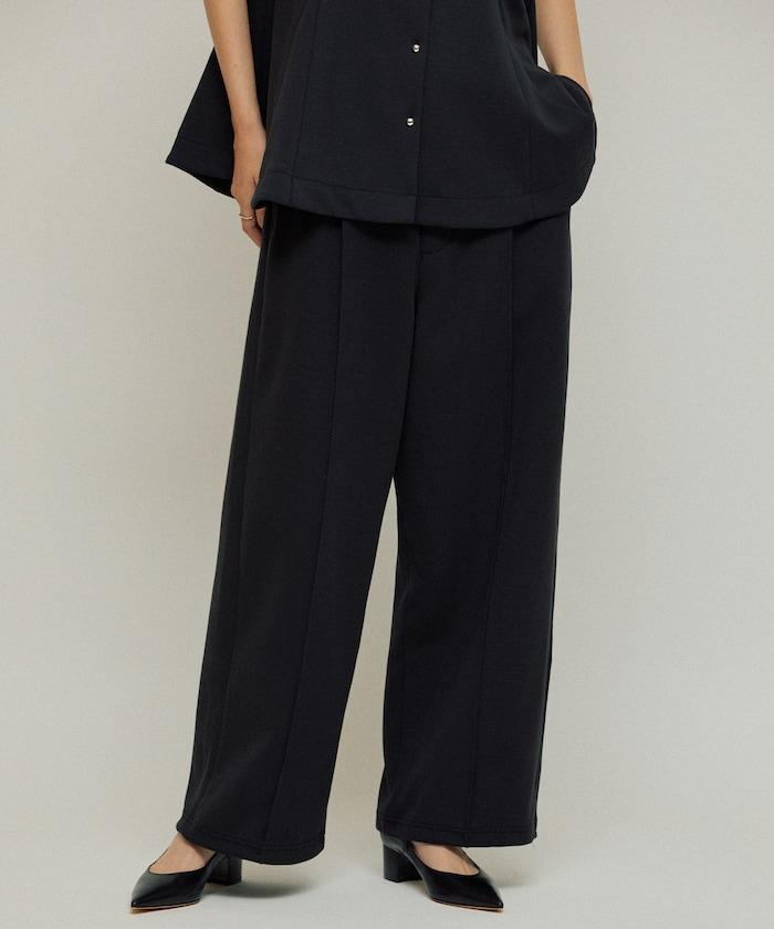 立體剪裁寬鬆長褲 / 褲腳抽繩