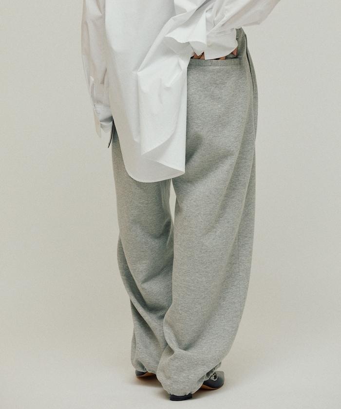 立體剪裁寬鬆長褲 / 褲腳抽繩