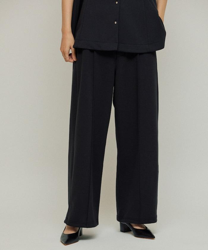 立體剪裁寬鬆長褲 / 褲腳抽繩