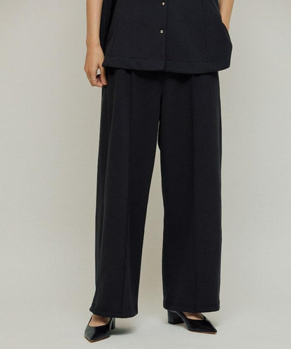 立體剪裁寬鬆長褲 / 褲腳抽繩