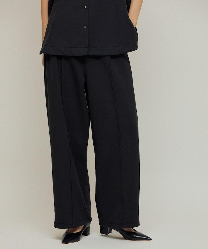 立體剪裁寬鬆長褲 / 褲腳抽繩