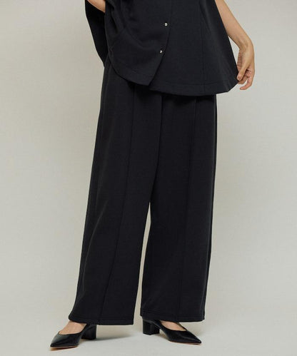 立體剪裁寬鬆長褲 / 褲腳抽繩