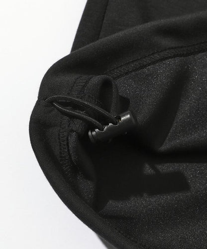 立體剪裁寬鬆長褲 / 褲腳抽繩