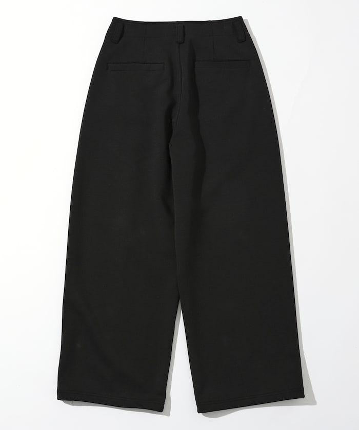 立體剪裁寬鬆長褲 / 褲腳抽繩