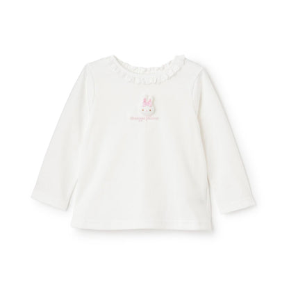 帶兔子玩偶長袖T恤