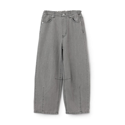 【Trois Lapins】桶型牛仔褲