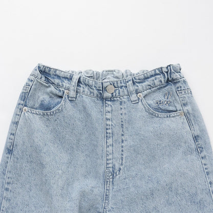 【Trois Lapins】桶型牛仔褲