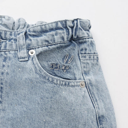 【Trois Lapins】桶型牛仔褲