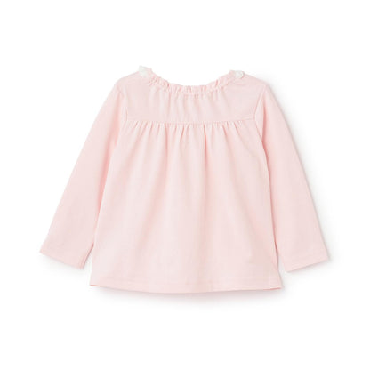 帶兔子玩偶長袖T恤