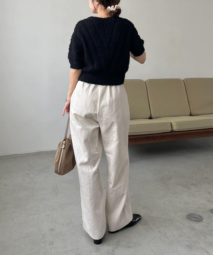 迷你羽毛短袖開衫