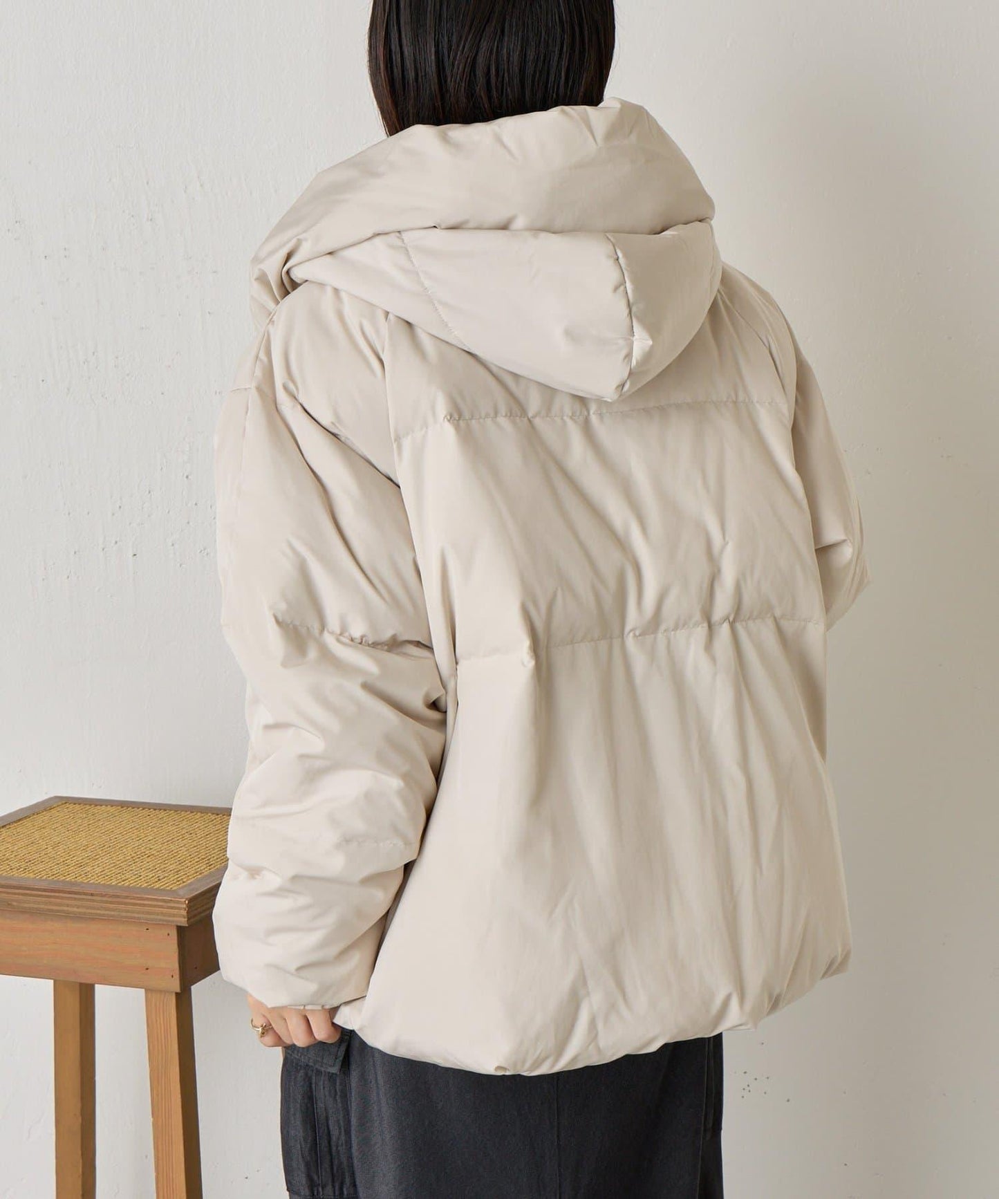 羅紋領短款羽絨服