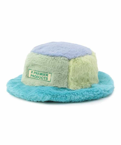 多色仿皮草漁夫帽