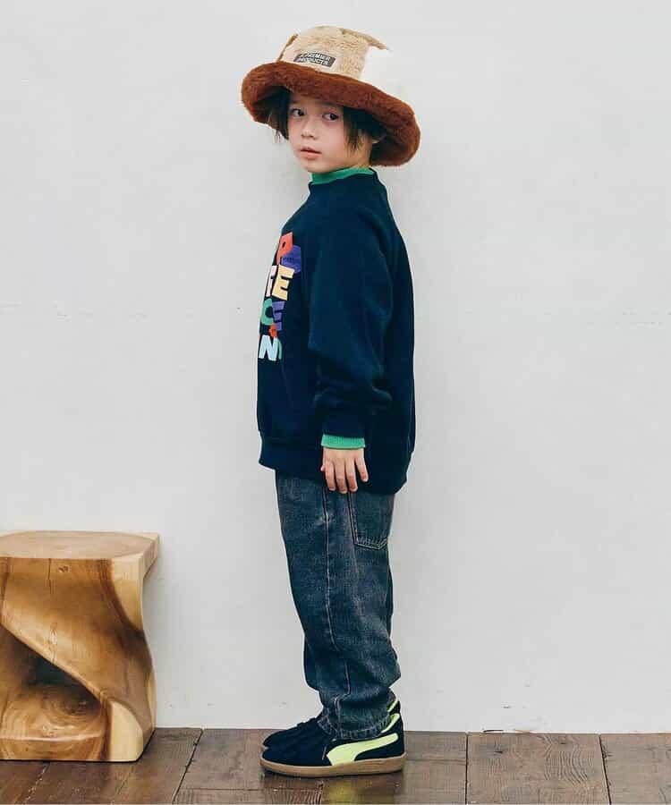 多色仿皮草漁夫帽