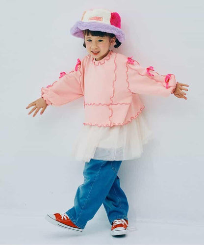 多色仿皮草漁夫帽