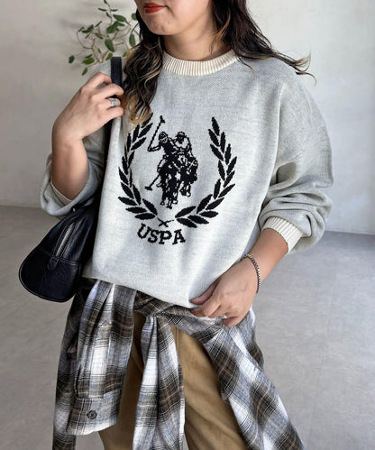 【U.S. POLO ASSN.】提花針織套頭衫