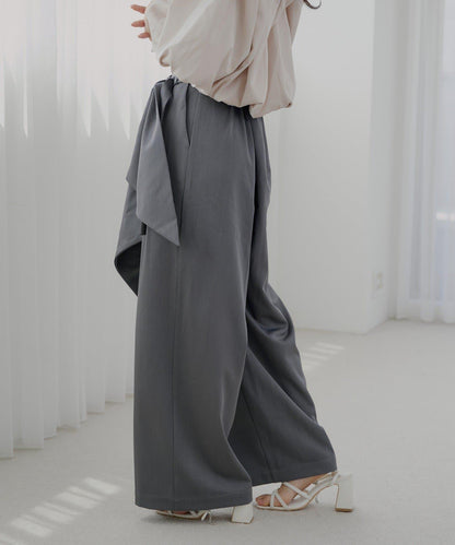 【SALON by Chico】 大蝴蝶結長款休閒褲