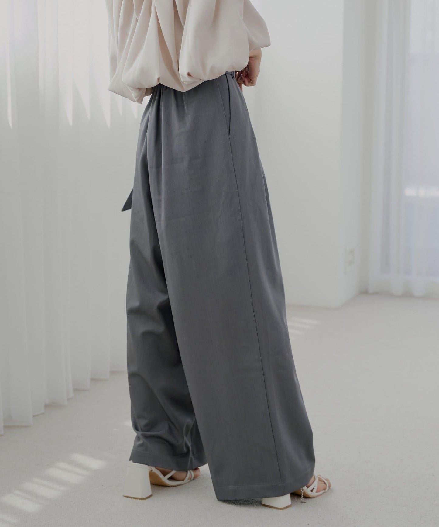 【SALON by Chico】 大蝴蝶結長款休閒褲