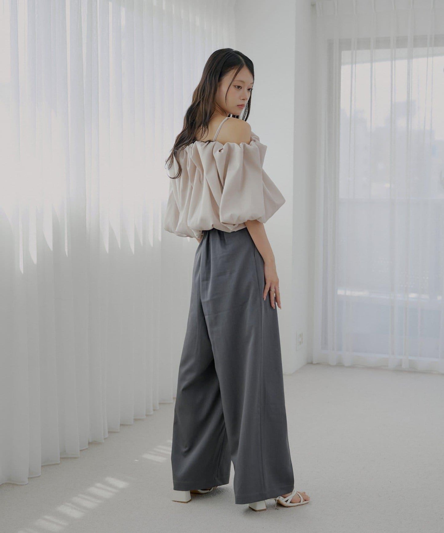 【SALON by Chico】 大蝴蝶結長款休閒褲