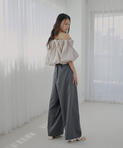 【SALON by Chico】 大蝴蝶結長款休閒褲