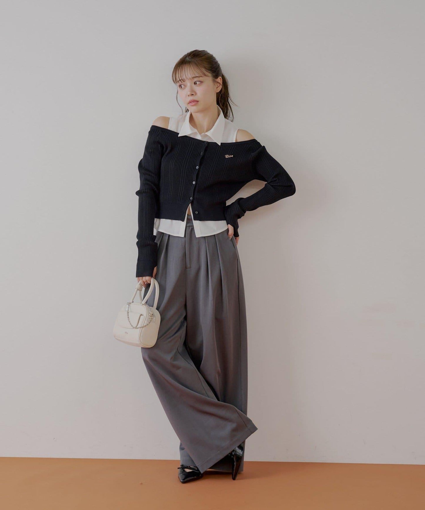 【SALON by Chico】 大蝴蝶結長款休閒褲