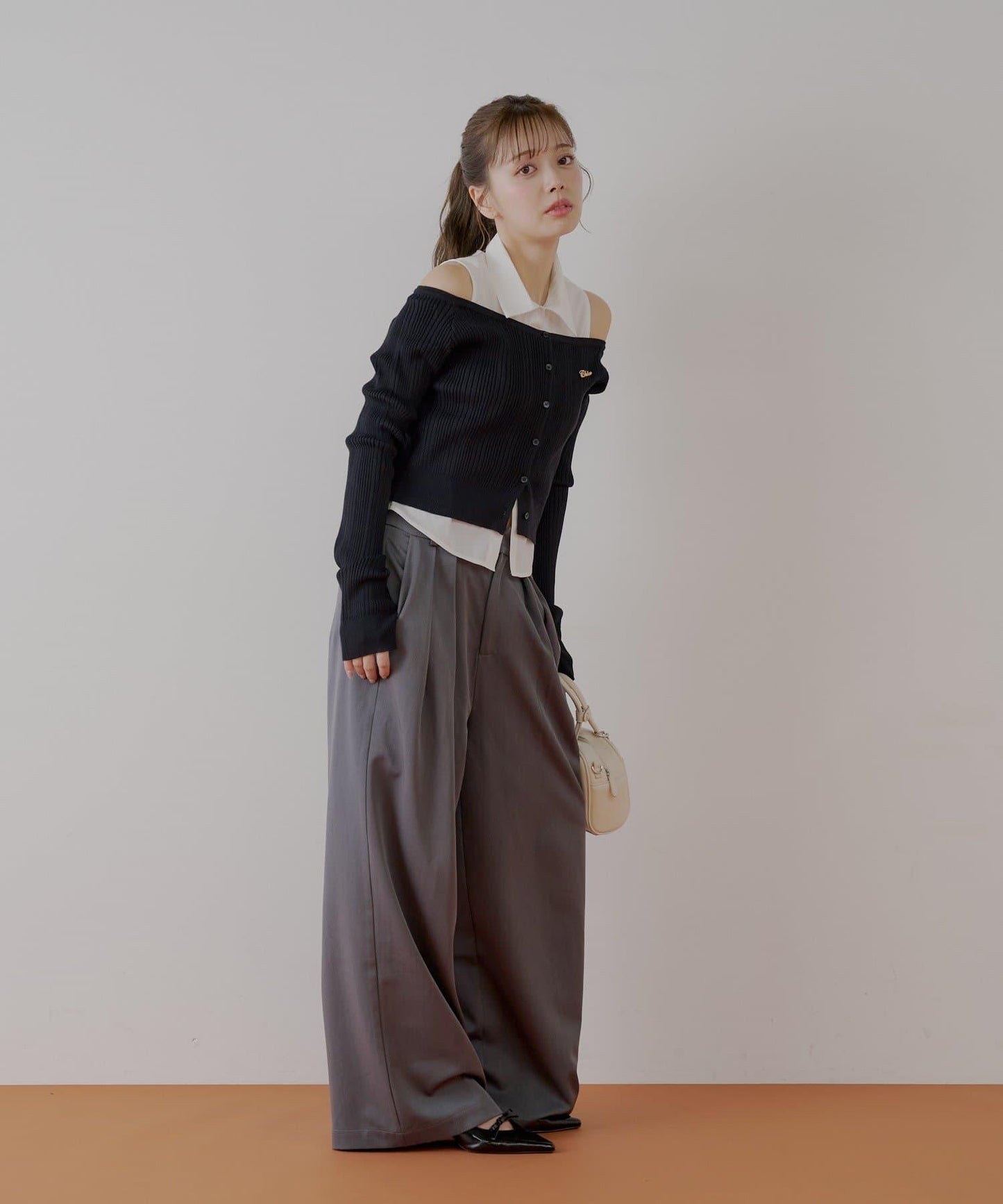 【SALON by Chico】 大蝴蝶結長款休閒褲