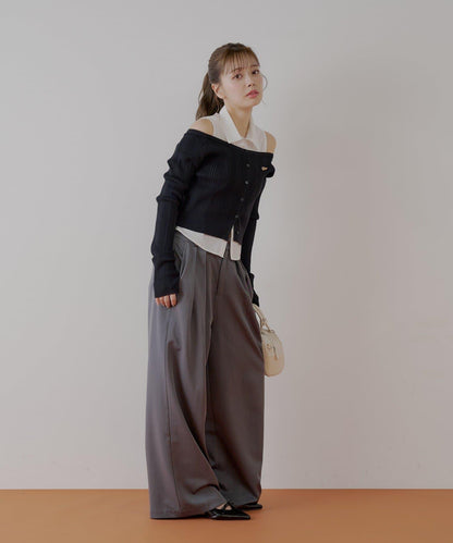 【SALON by Chico】 大蝴蝶結長款休閒褲