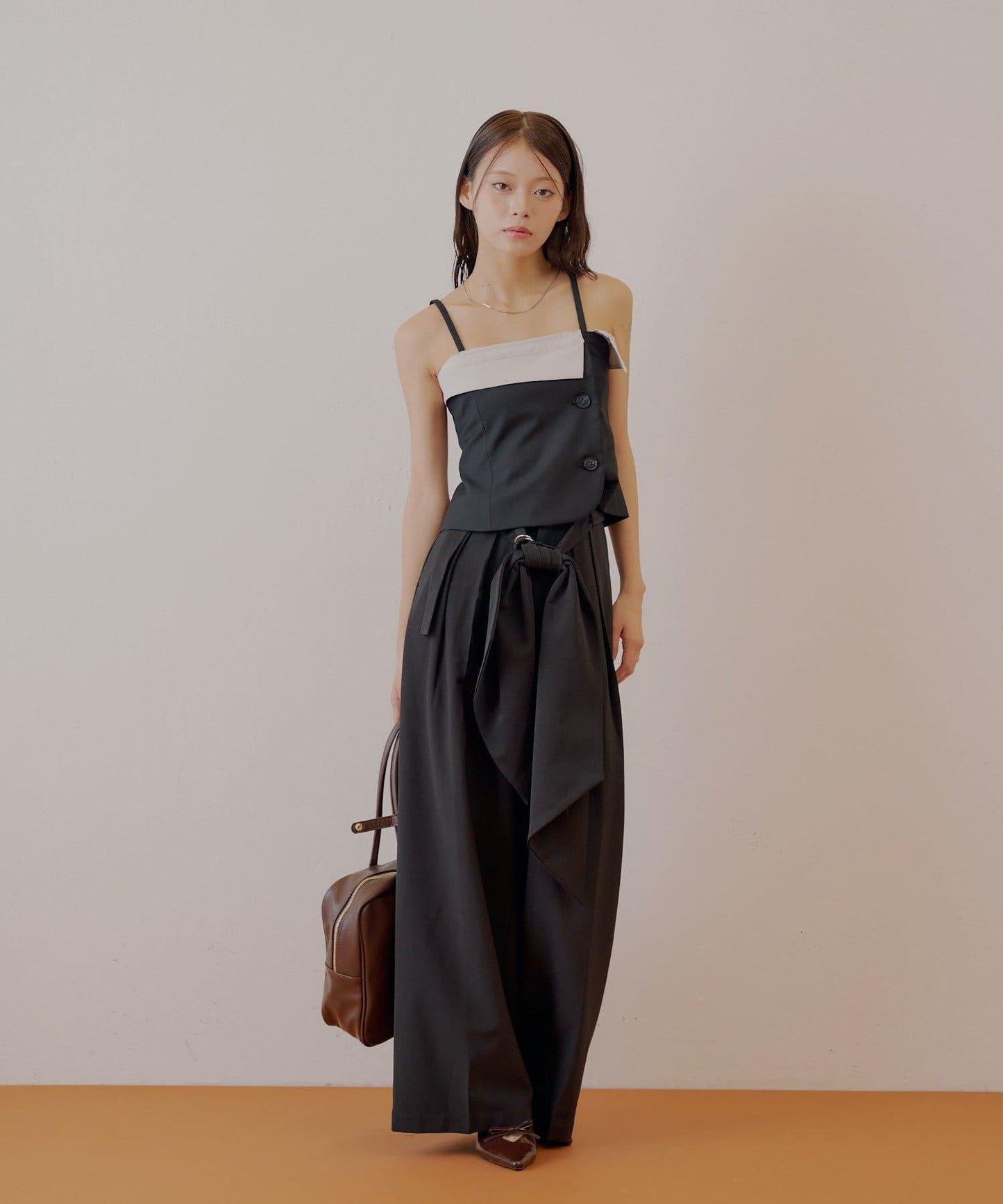 【SALON by Chico】 大蝴蝶結長款休閒褲