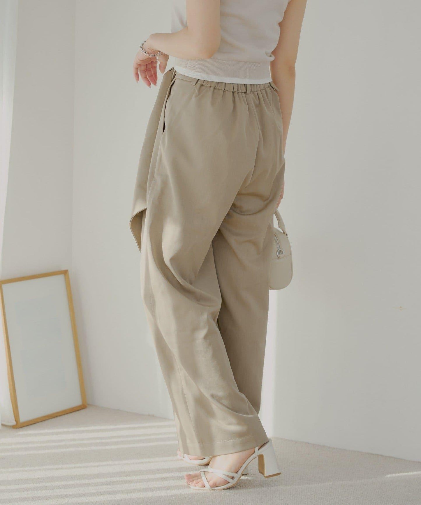 【SALON by Chico】 大蝴蝶結長款休閒褲