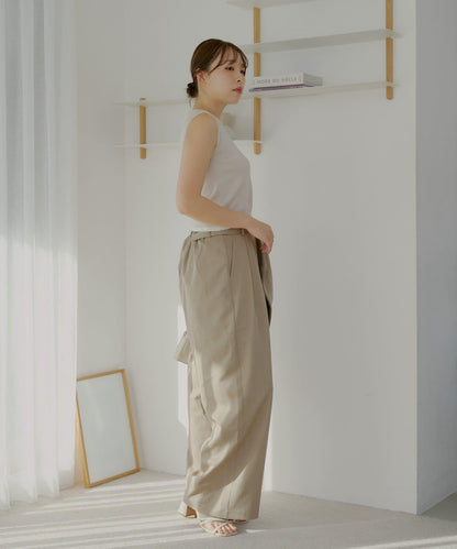 【SALON by Chico】 大蝴蝶結長款休閒褲