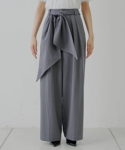 【SALON by Chico】 大蝴蝶結長款休閒褲