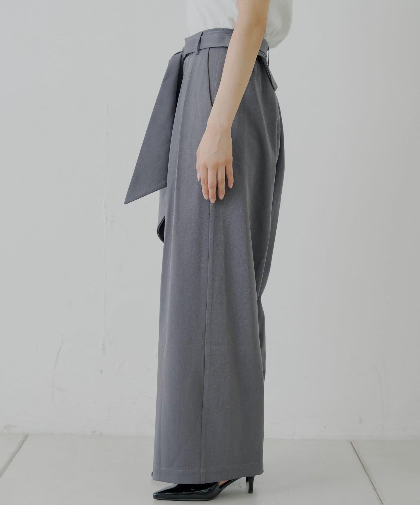 【SALON by Chico】 大蝴蝶結長款休閒褲