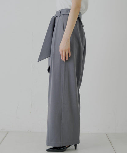 【SALON by Chico】 大蝴蝶結長款休閒褲