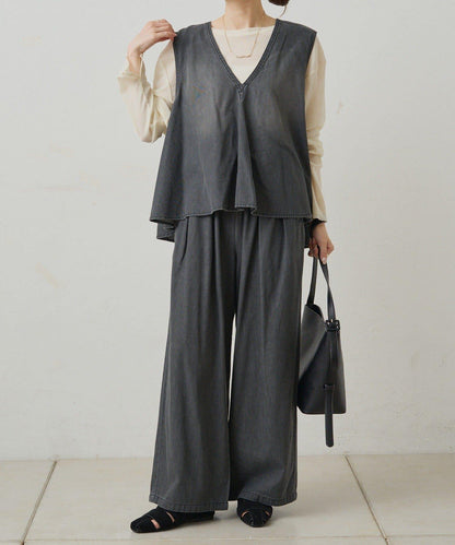 【復刻】尼龍網紗天鵝絨圓領長袖T恤