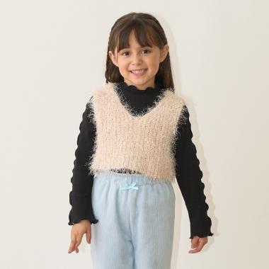 【正反兩穿】亮片羽毛針織背心