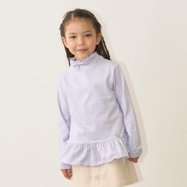 荷葉邊下襬褶皺高領衫