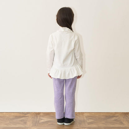 荷葉邊下襬褶皺高領衫