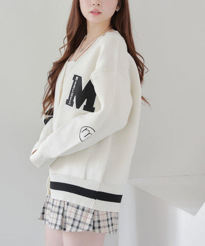 累計1萬件的人氣系列！【RMAF】字母開衫