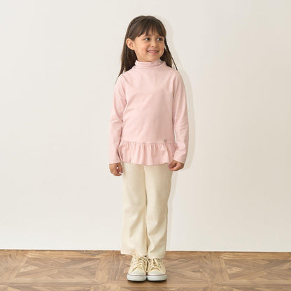 荷葉邊下襬褶皺高領衫