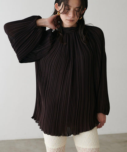 百褶寬鬆罩衫