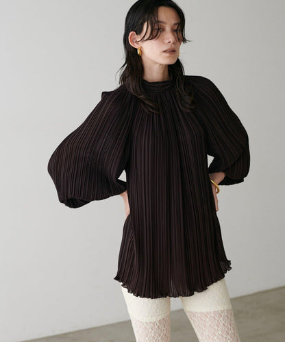 百褶寬鬆罩衫