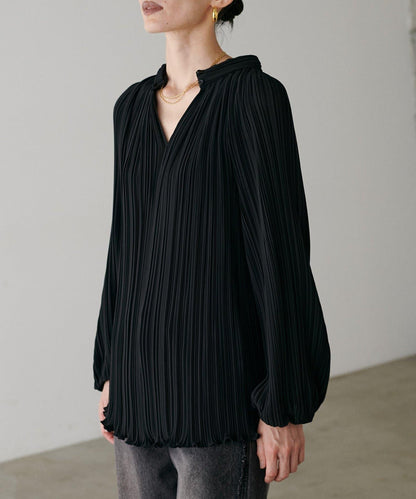 百褶寬鬆罩衫