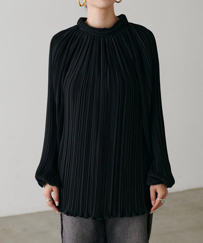 百褶寬鬆罩衫